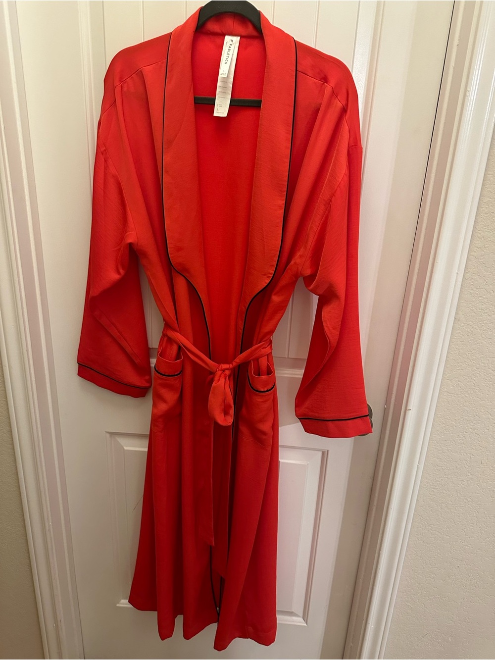 Red Fabletics Eco Satin Robe